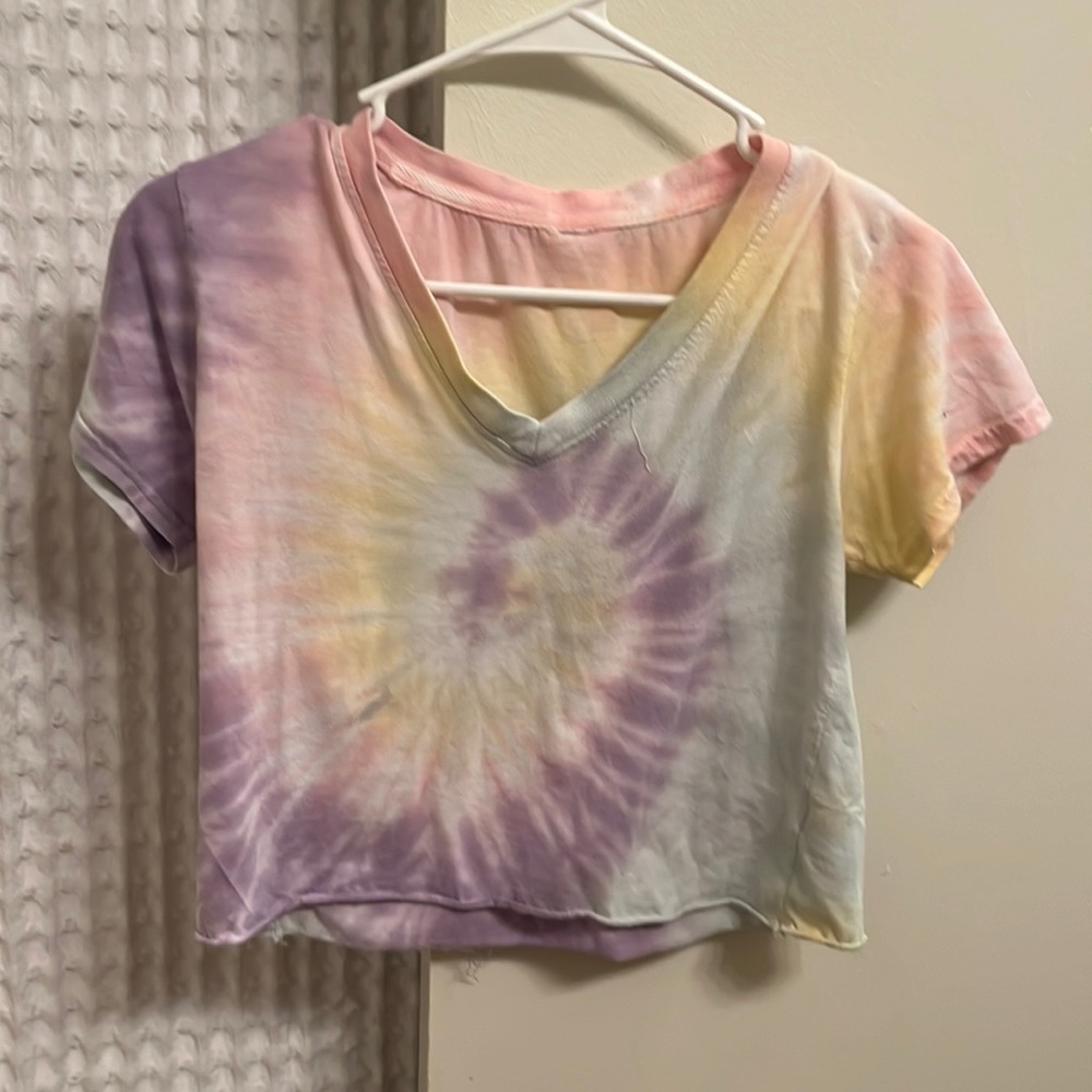 Tie dyed crop top